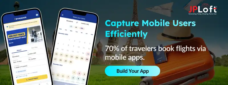 travelers book flights via mobile apps